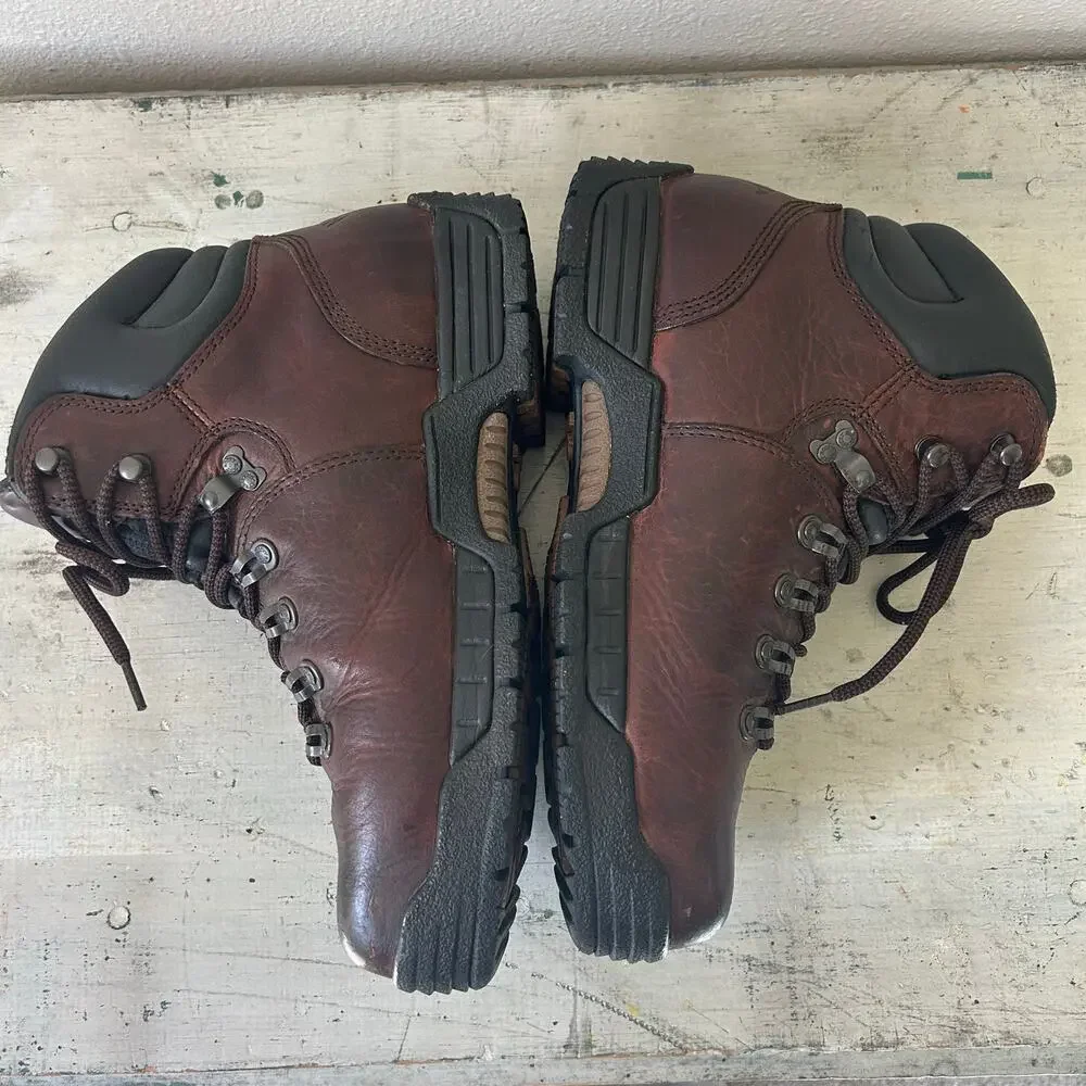 Vintage Rocky 6114 Steel Toe Waterproof Leather Work Boots hiking outdoor 9.5 W